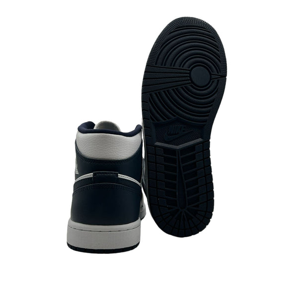 Jordan 1 Mid White Metallic Gold Obsidian