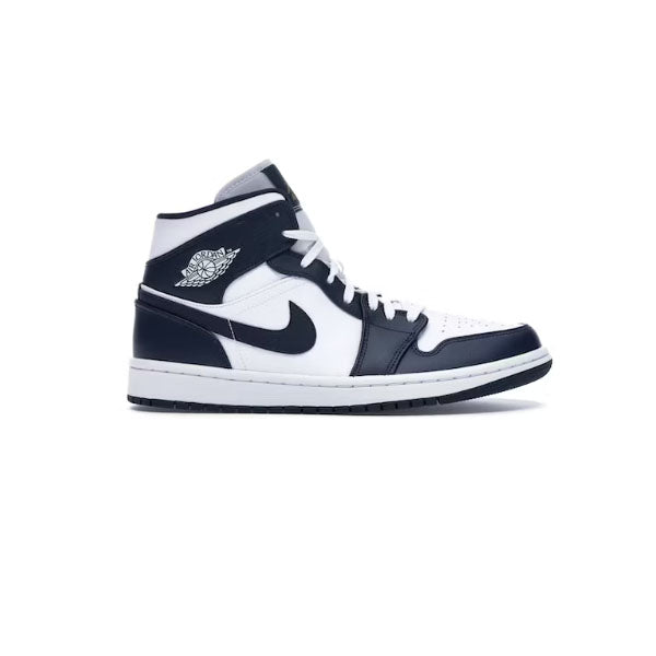 Jordan 1 Mid White Metallic Gold Obsidian