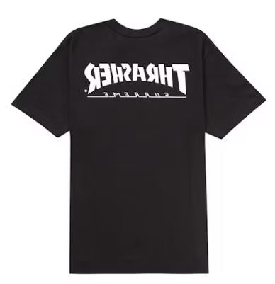 T-shirt Black Supreme Thrasher Harold Tee