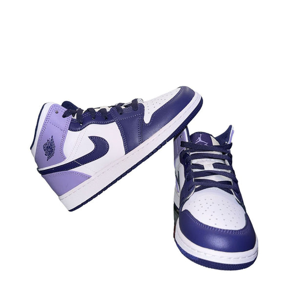 Jordan 1 Mid White Sky J Purple